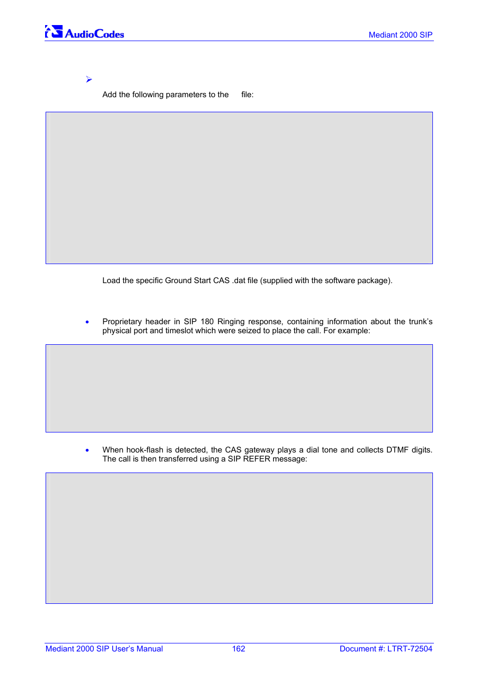 Sip2cas (call pilot) gateway, Supported features, 2 sip2cas (call pilot) gateway | Nortel Networks Mediant TP-1610 SIP User Manual | Page 162 / 280
