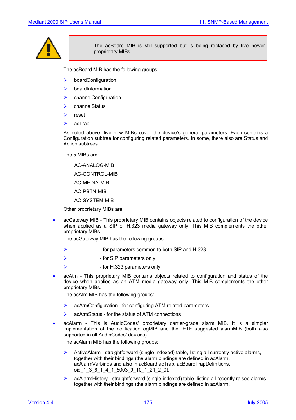 Nortel Networks Mediant TP-1610 SIP User Manual | Page 175 / 280