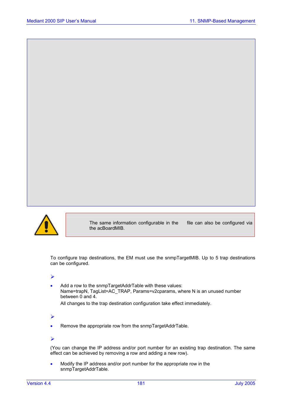 Configuration via snmp, Figure, Presents a | 2 configuration via snmp | Nortel Networks Mediant TP-1610 SIP User Manual | Page 181 / 280