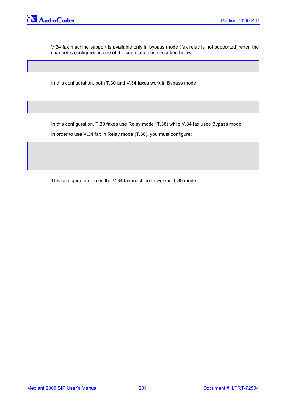 Supporting v.34 faxes, D.1.3, D.1.3 supporting v.34 faxes | Nortel Networks Mediant TP-1610 SIP User Manual | Page 204 / 280