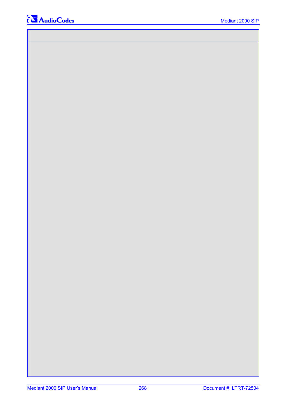 Nortel Networks Mediant TP-1610 SIP User Manual | Page 268 / 280