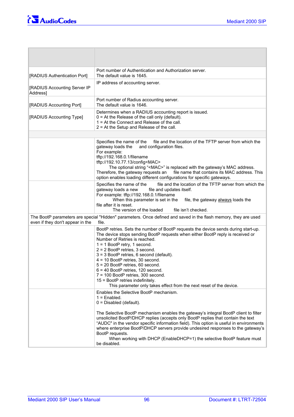 Nortel Networks Mediant TP-1610 SIP User Manual | Page 96 / 280
