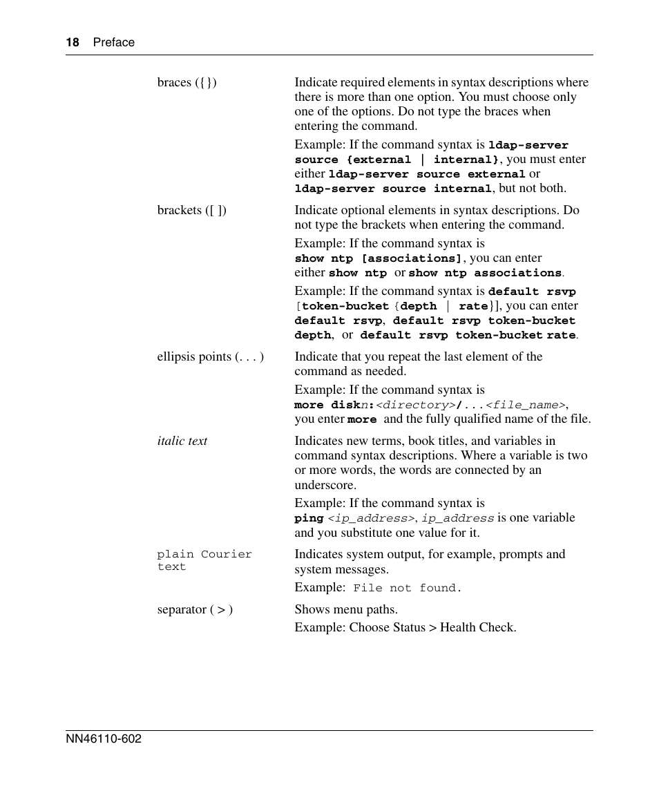 Nortel Networks NN46110-602 User Manual | Page 18 / 230