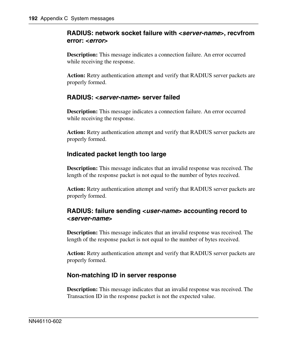 Nortel Networks NN46110-602 User Manual | Page 192 / 230