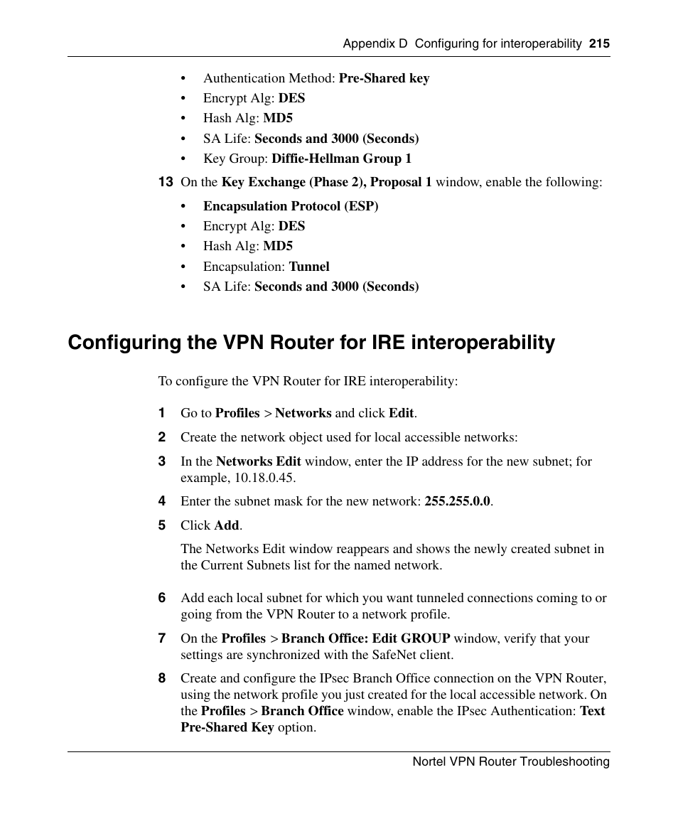 Nortel Networks NN46110-602 User Manual | Page 215 / 230