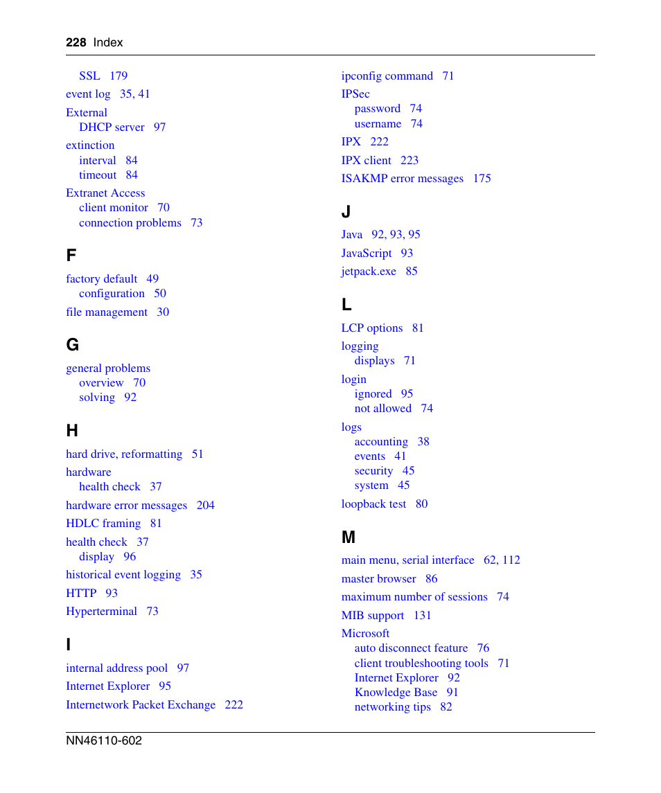 Nortel Networks NN46110-602 User Manual | Page 228 / 230