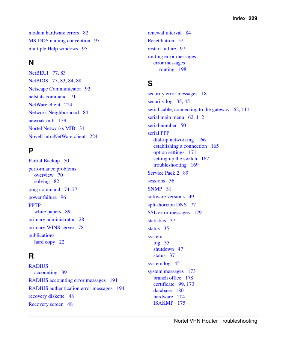 Nortel Networks NN46110-602 User Manual | Page 229 / 230