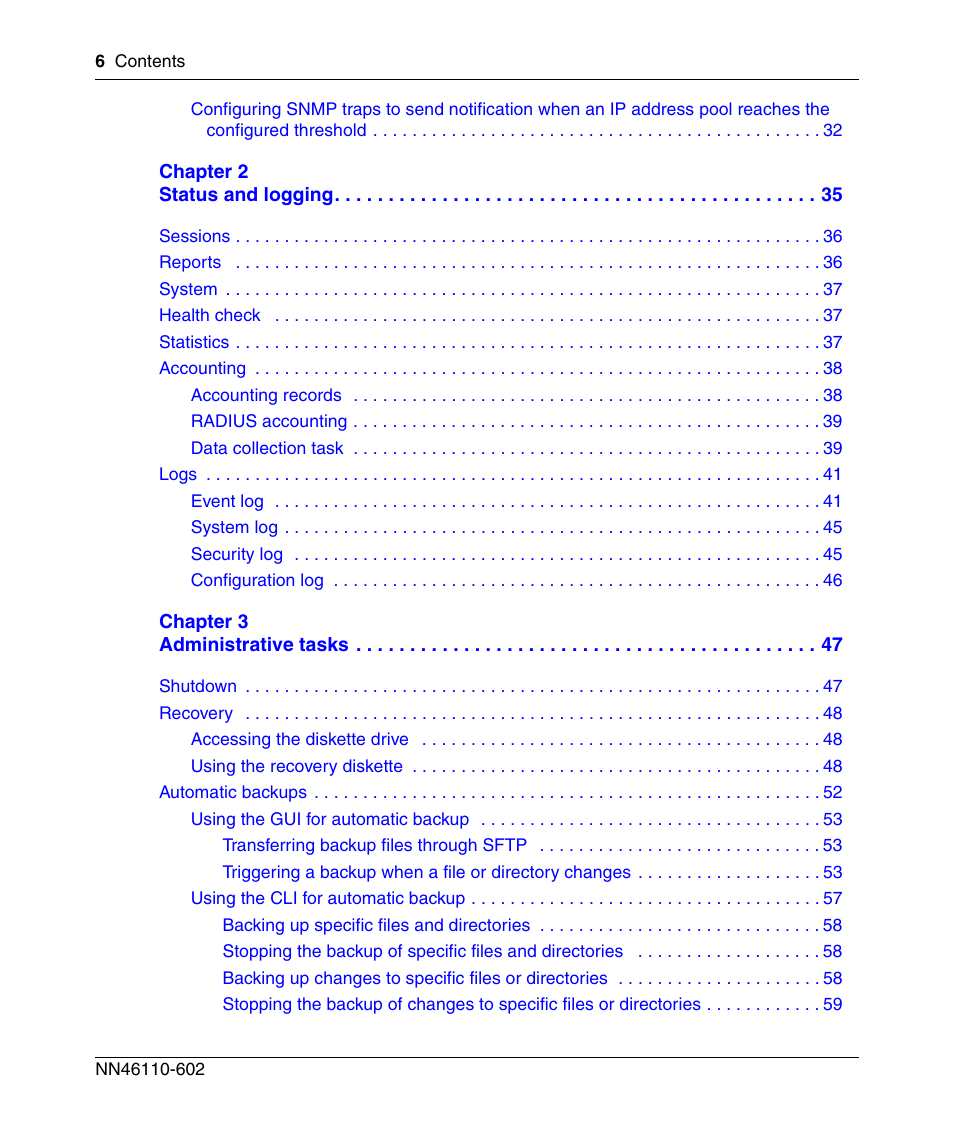 Nortel Networks NN46110-602 User Manual | Page 6 / 230