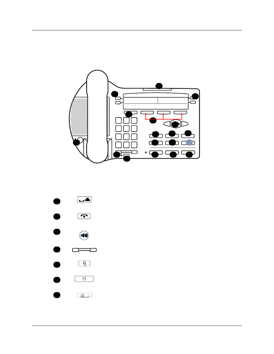 I2002 button and light descriptions | Nortel Networks i2002 User Manual | Page 4 / 14
