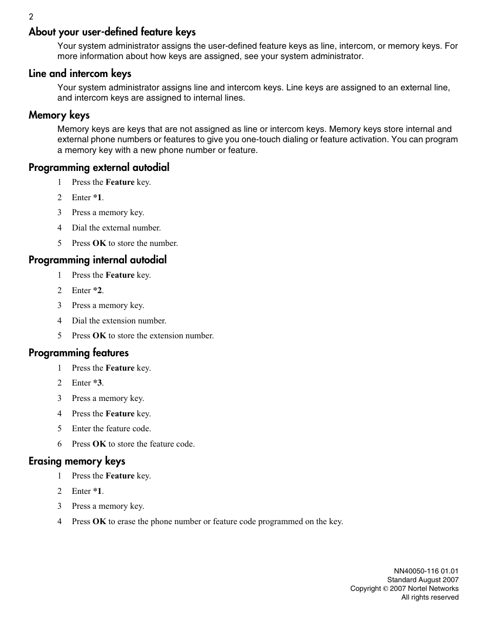 Nortel Networks 1200 Series User Manual | Page 2 / 2