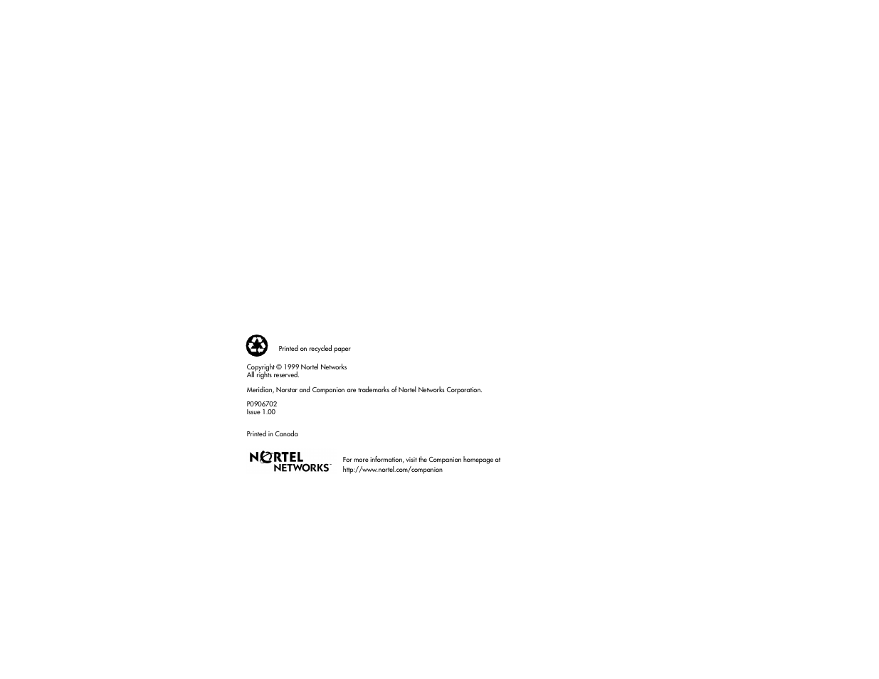 Nortel Networks C3060 User Manual | Page 63 / 64