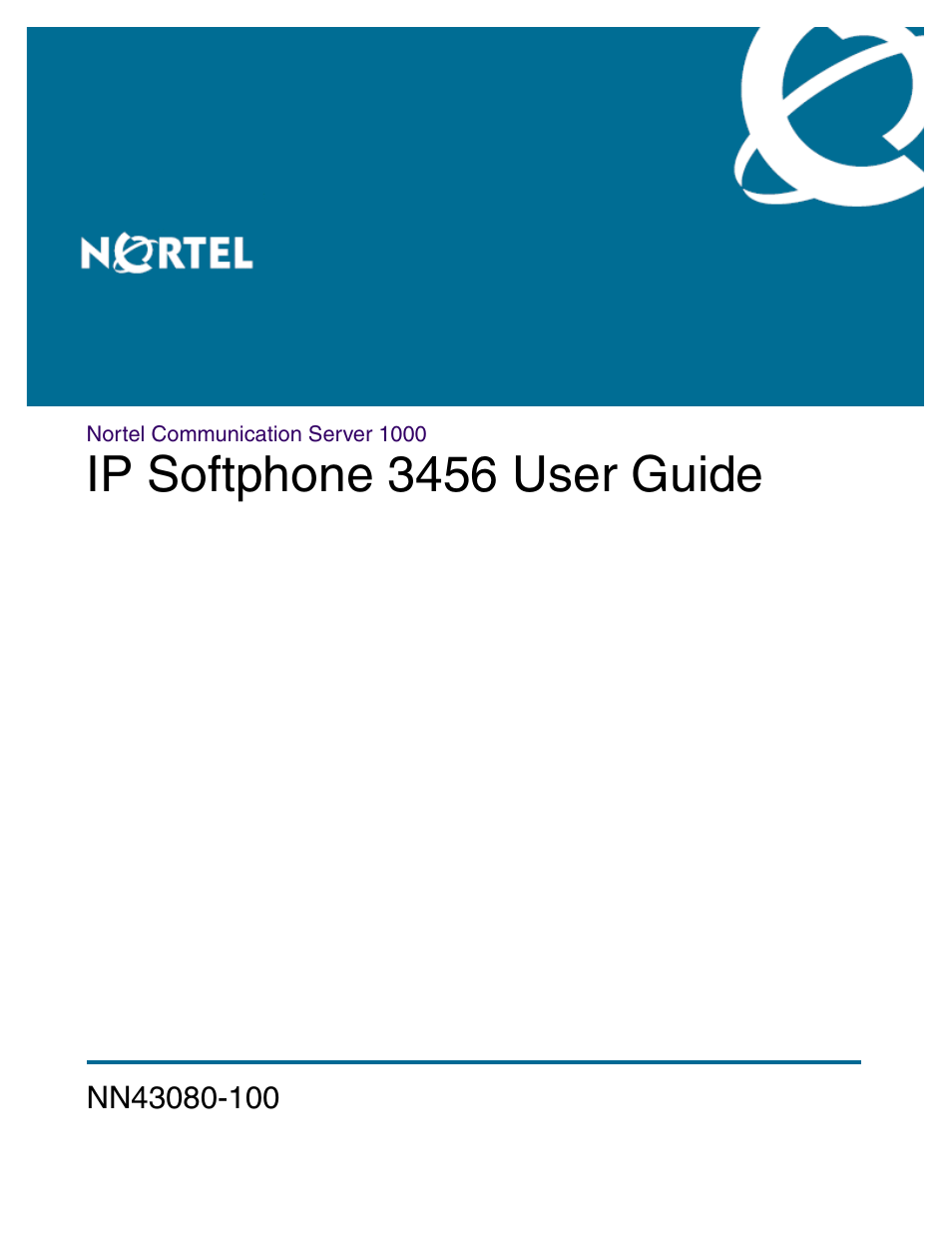 Nortel Networks 3456 User Manual | 42 pages