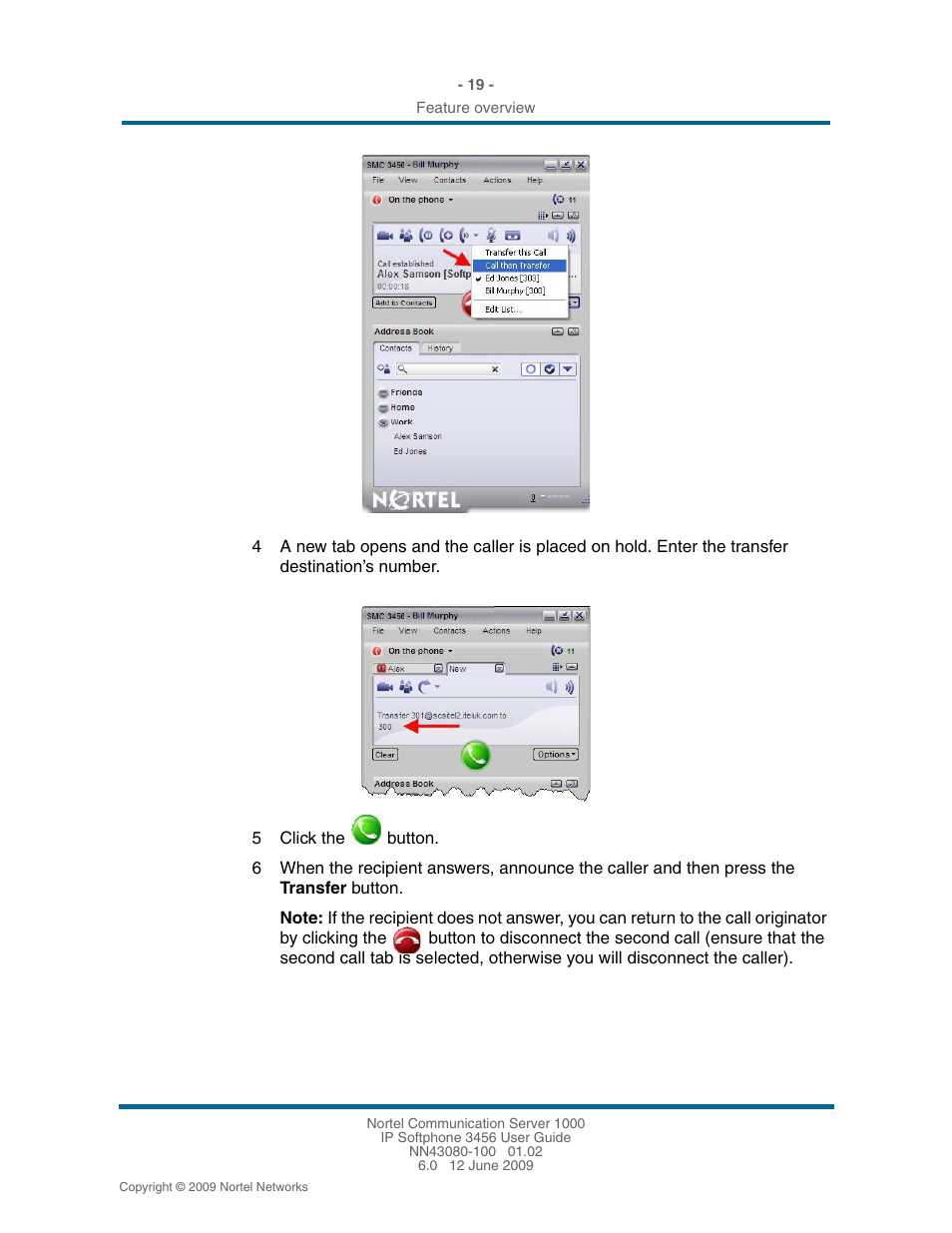Nortel Networks 3456 User Manual | Page 19 / 42