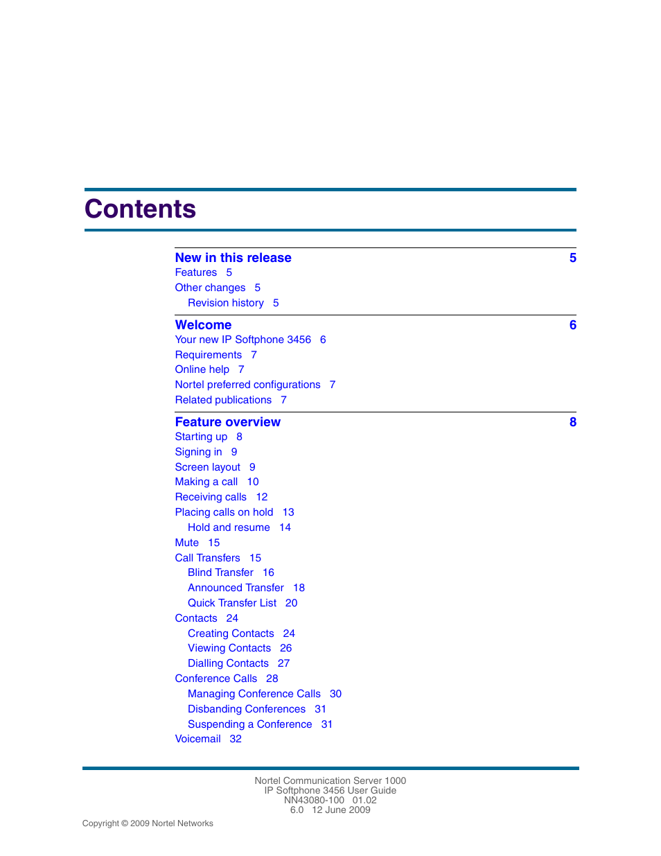 Nortel Networks 3456 User Manual | Page 3 / 42