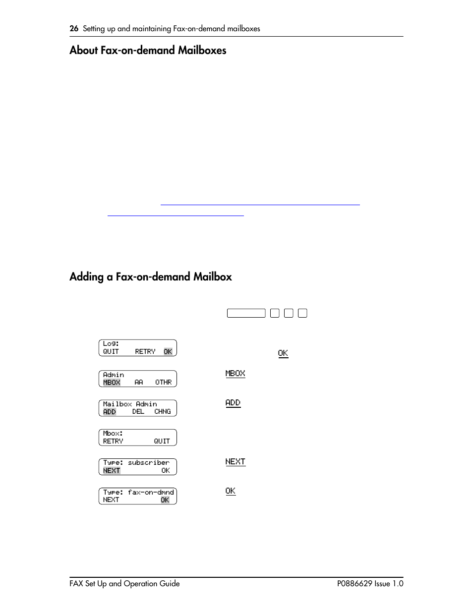 About fax-on-demand mailboxes, Adding a fax-on-demand mailbox | Nortel Networks NORSTAR VOICE MAIL 4.0 FAX P0886629 User Manual | Page 28 / 81