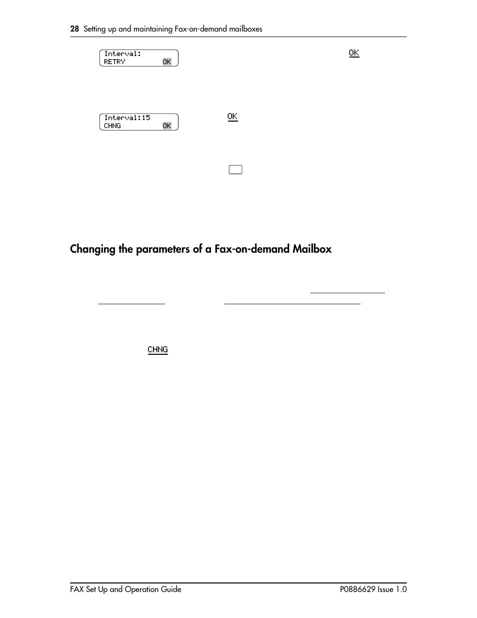 Changing the parameters of a fax-on-demand mailbox | Nortel Networks NORSTAR VOICE MAIL 4.0 FAX P0886629 User Manual | Page 30 / 81