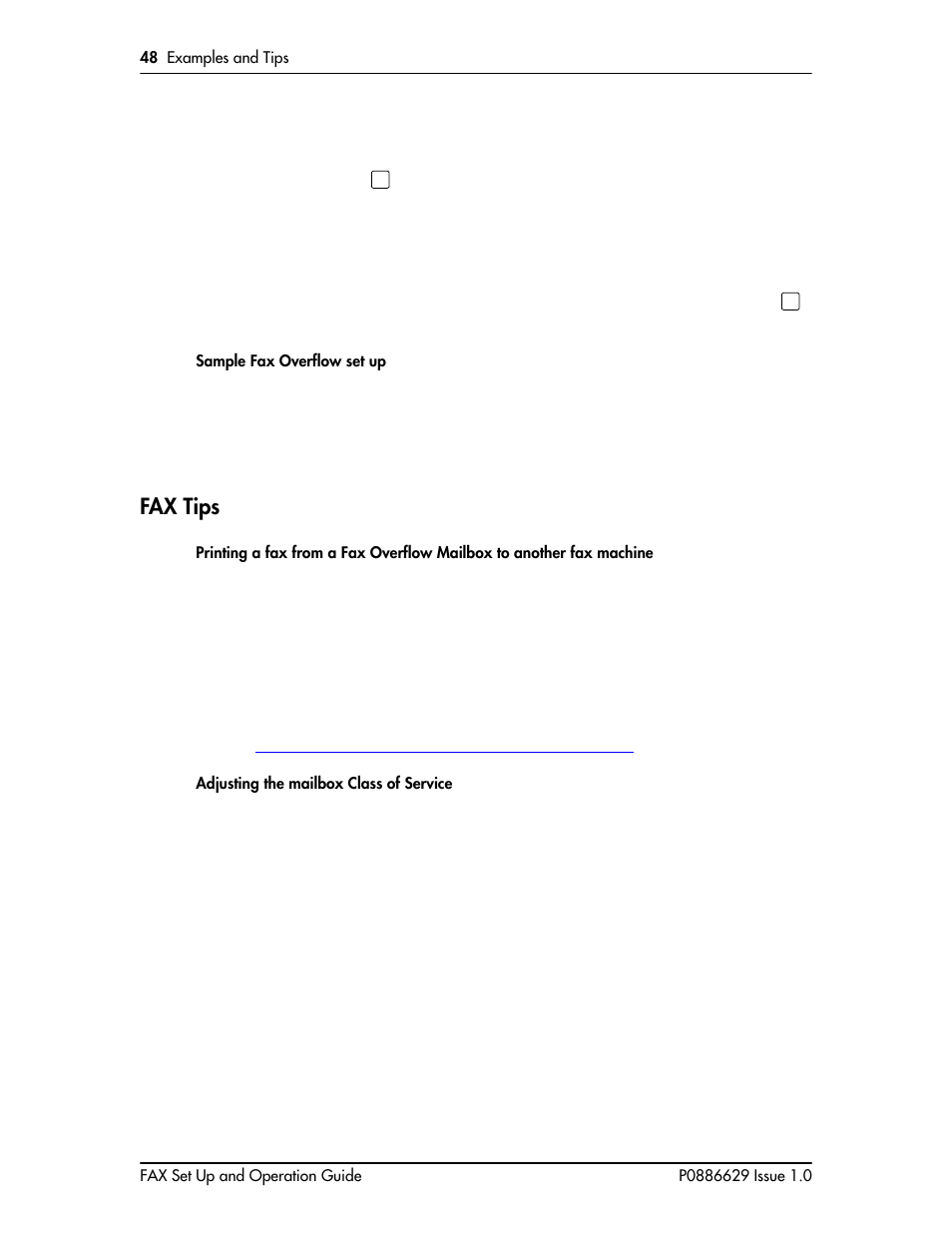 Fax tips, Fax tips 48 | Nortel Networks NORSTAR VOICE MAIL 4.0 FAX P0886629 User Manual | Page 50 / 81