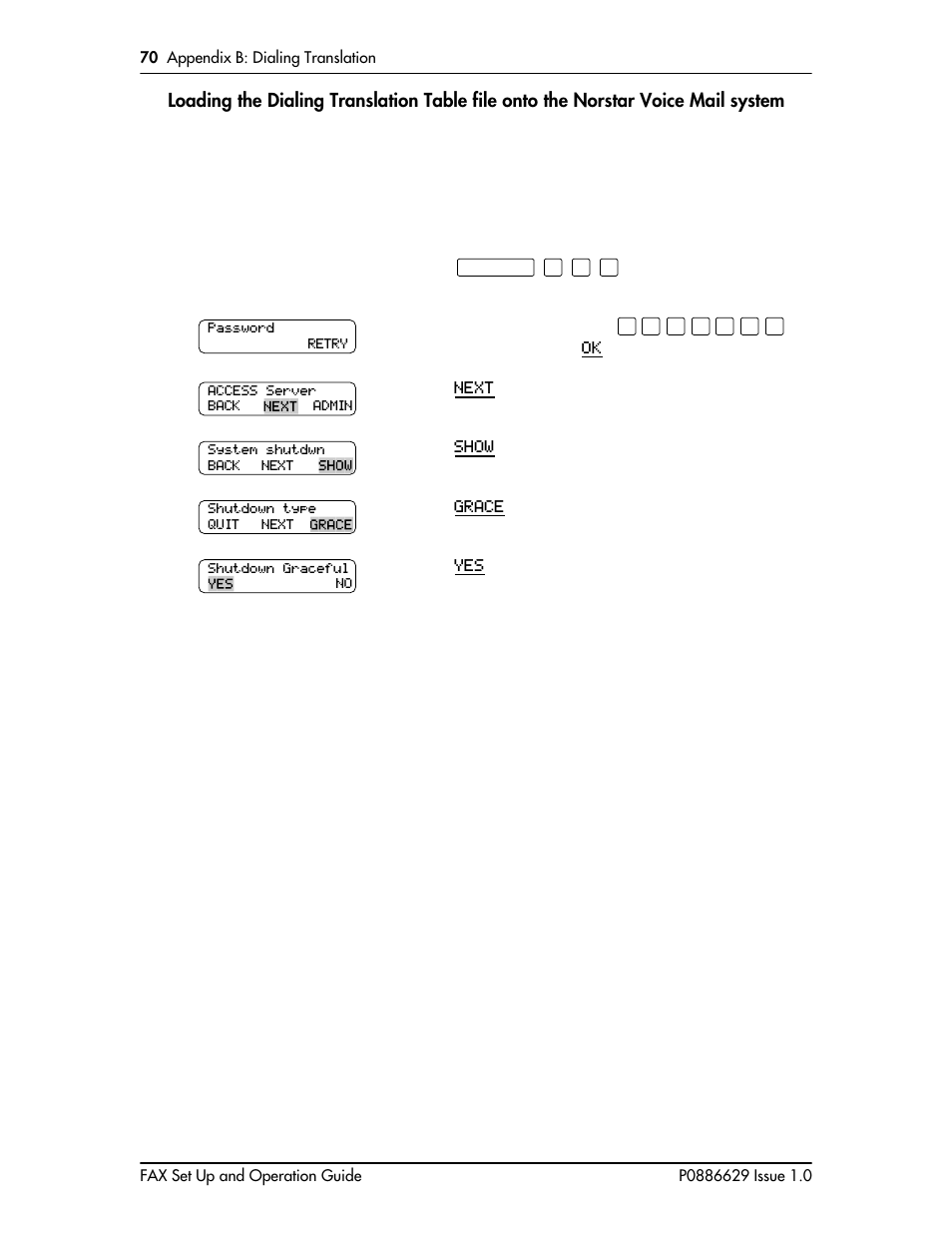 System 70 | Nortel Networks NORSTAR VOICE MAIL 4.0 FAX P0886629 User Manual | Page 70 / 81