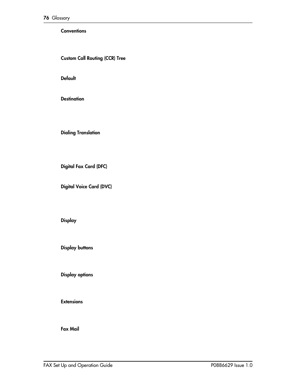 Nortel Networks NORSTAR VOICE MAIL 4.0 FAX P0886629 User Manual | Page 74 / 81