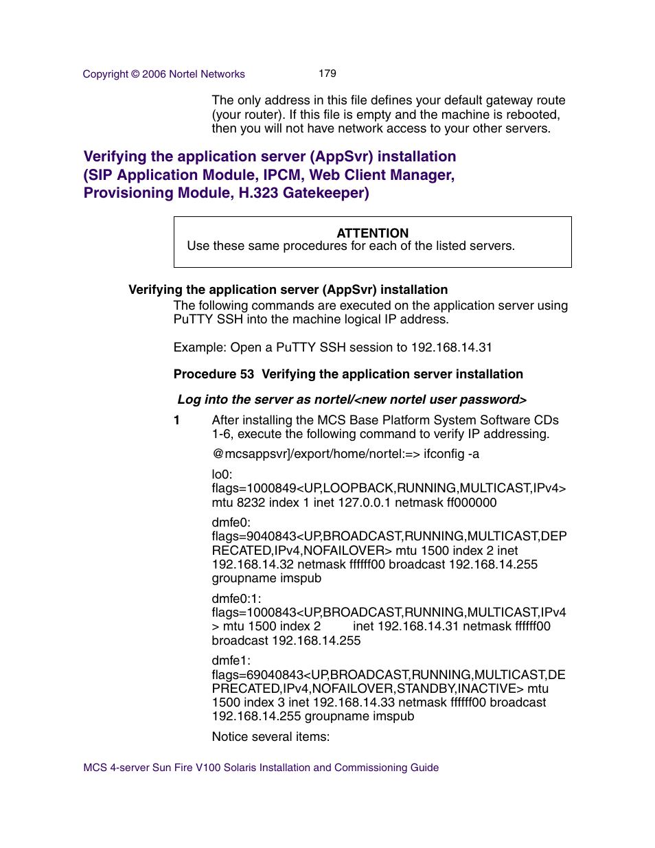 Nortel Networks Sun Fire V100 User Manual | Page 179 / 192