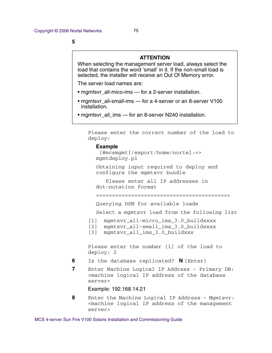 Nortel Networks Sun Fire V100 User Manual | Page 75 / 192