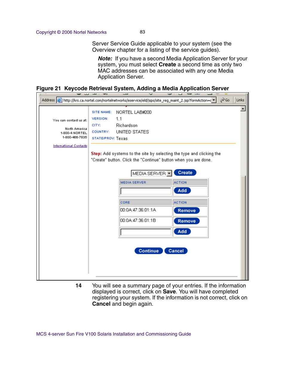 Nortel Networks Sun Fire V100 User Manual | Page 83 / 192