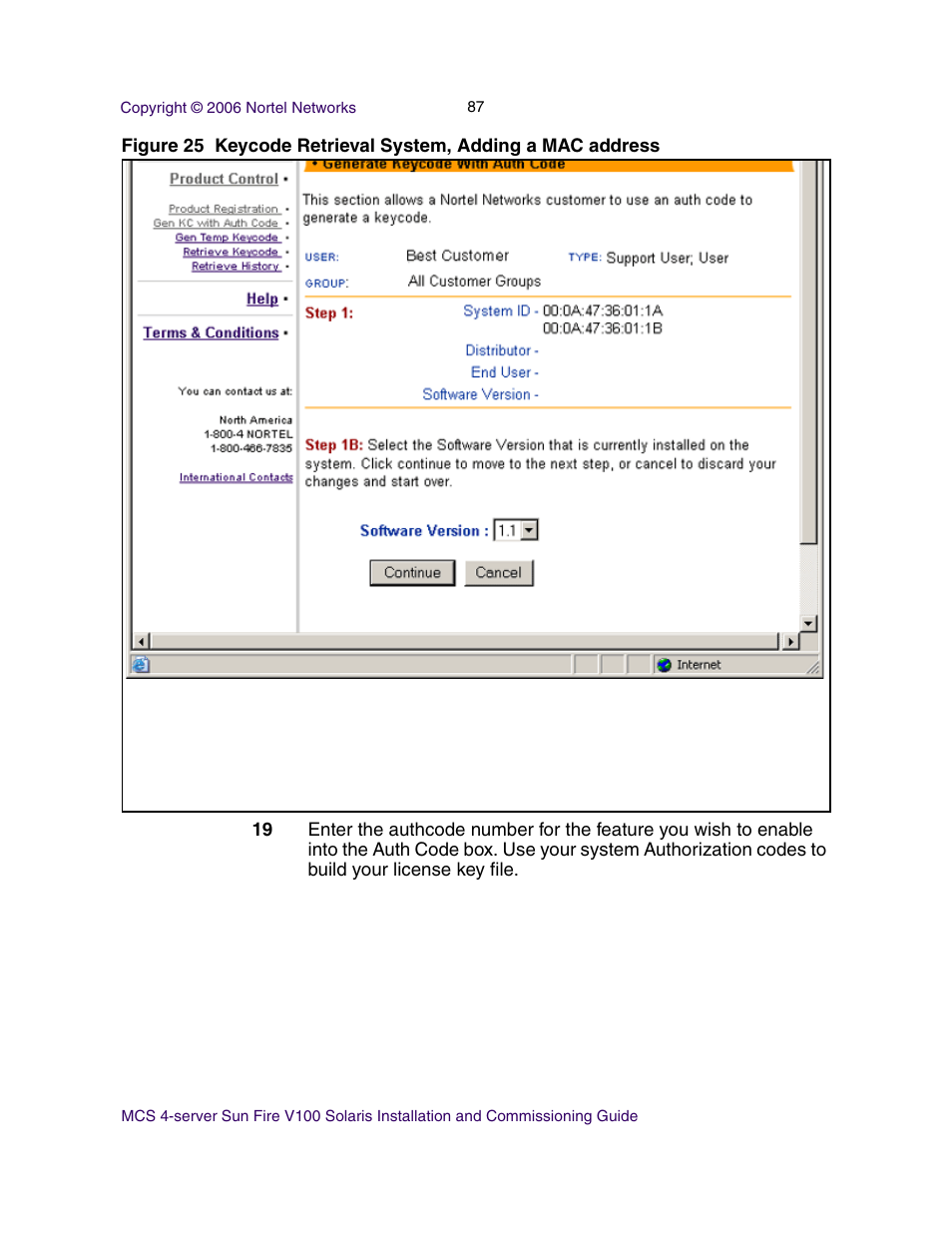 Nortel Networks Sun Fire V100 User Manual | Page 87 / 192