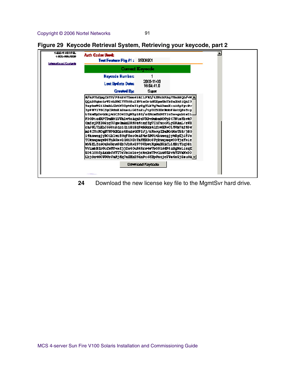 Nortel Networks Sun Fire V100 User Manual | Page 91 / 192