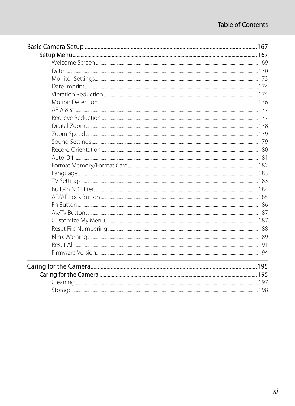 Nortel Networks COOLPIX P7000 User Manual | Page 13 / 240