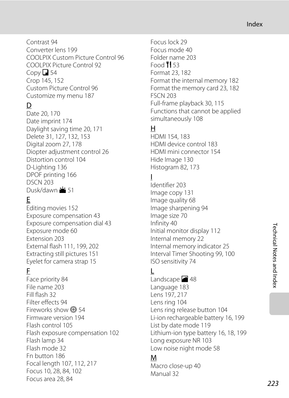 Nortel Networks COOLPIX P7000 User Manual | Page 237 / 240