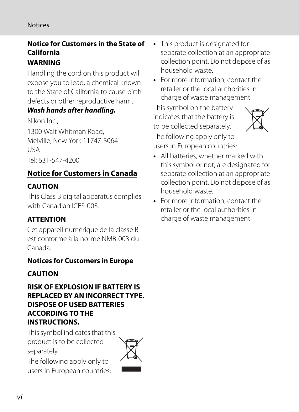 Nortel Networks COOLPIX P7000 User Manual | Page 8 / 240