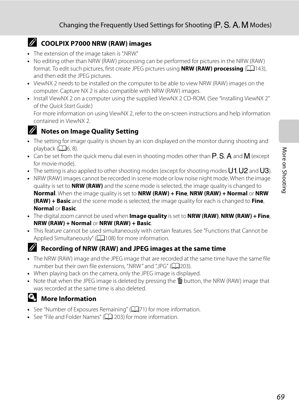 Nortel Networks COOLPIX P7000 User Manual | Page 83 / 240