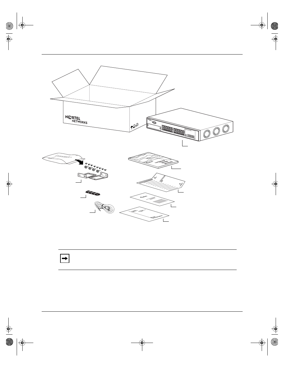 Figure 2-1, Package contents -2 | Nortel Networks 450 User Manual | Page 110 / 290