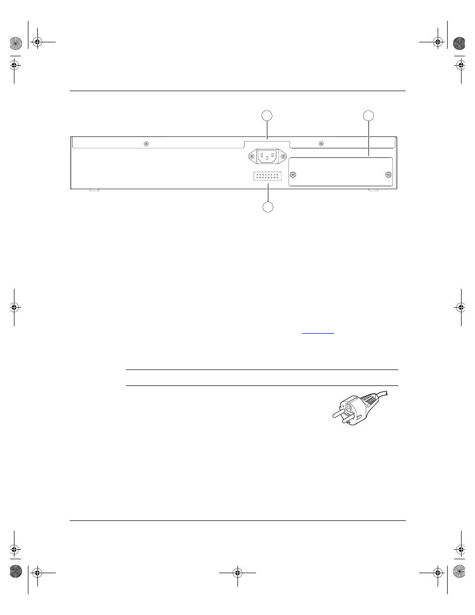 Ac power receptacle, Ac power receptacle -9, Figure 1-5 | Baystack 450 switch back panel -9, Table 1-2, International power cord specifications -9 | Nortel Networks 450 User Manual | Page 35 / 290