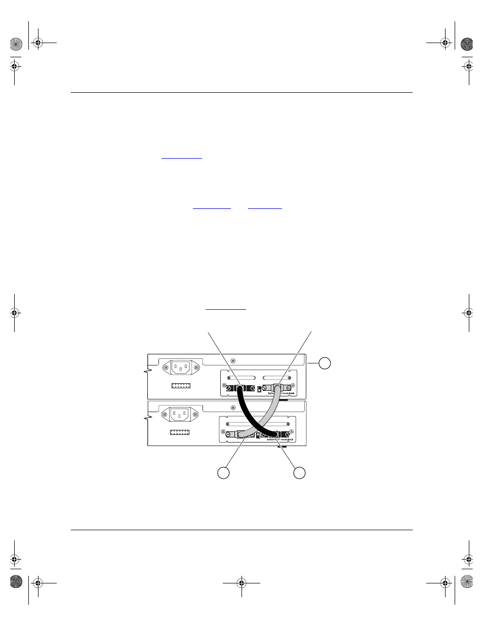 Cascade a out connector, Unit select switch, Cascade a in connector | Cascade a out connector -24, Unit select switch -24, Cascade a in connector -24, Figure 1-11. connecting cascade cables -24 | Nortel Networks 450 User Manual | Page 50 / 290