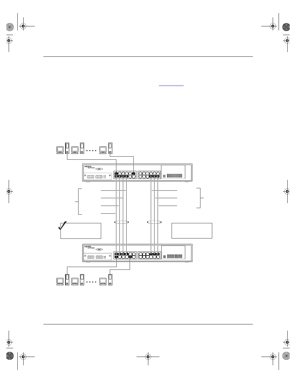 Spanning tree considerations for multilink trunks, Figure 1-47. path cost arbitration example -72 | Nortel Networks 450 User Manual | Page 98 / 290