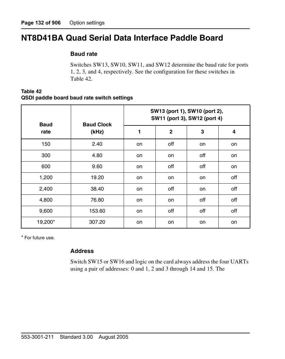 Nt8d41ba quad serial data interface paddle board | Nortel Networks Circuit Card User Manual | Page 132 / 908