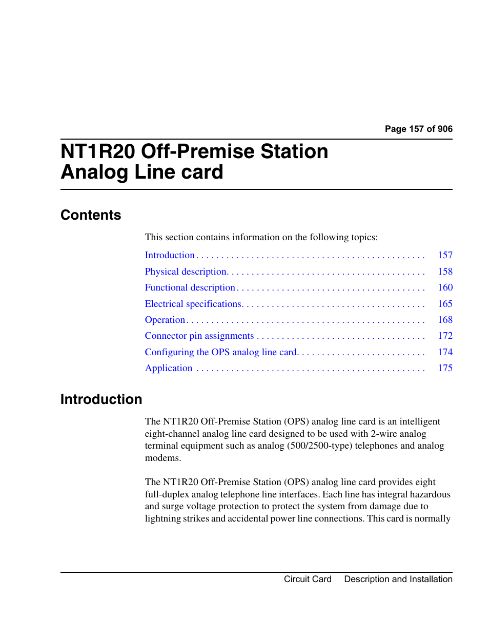 Nortel Networks Circuit Card User Manual | Page 157 / 908