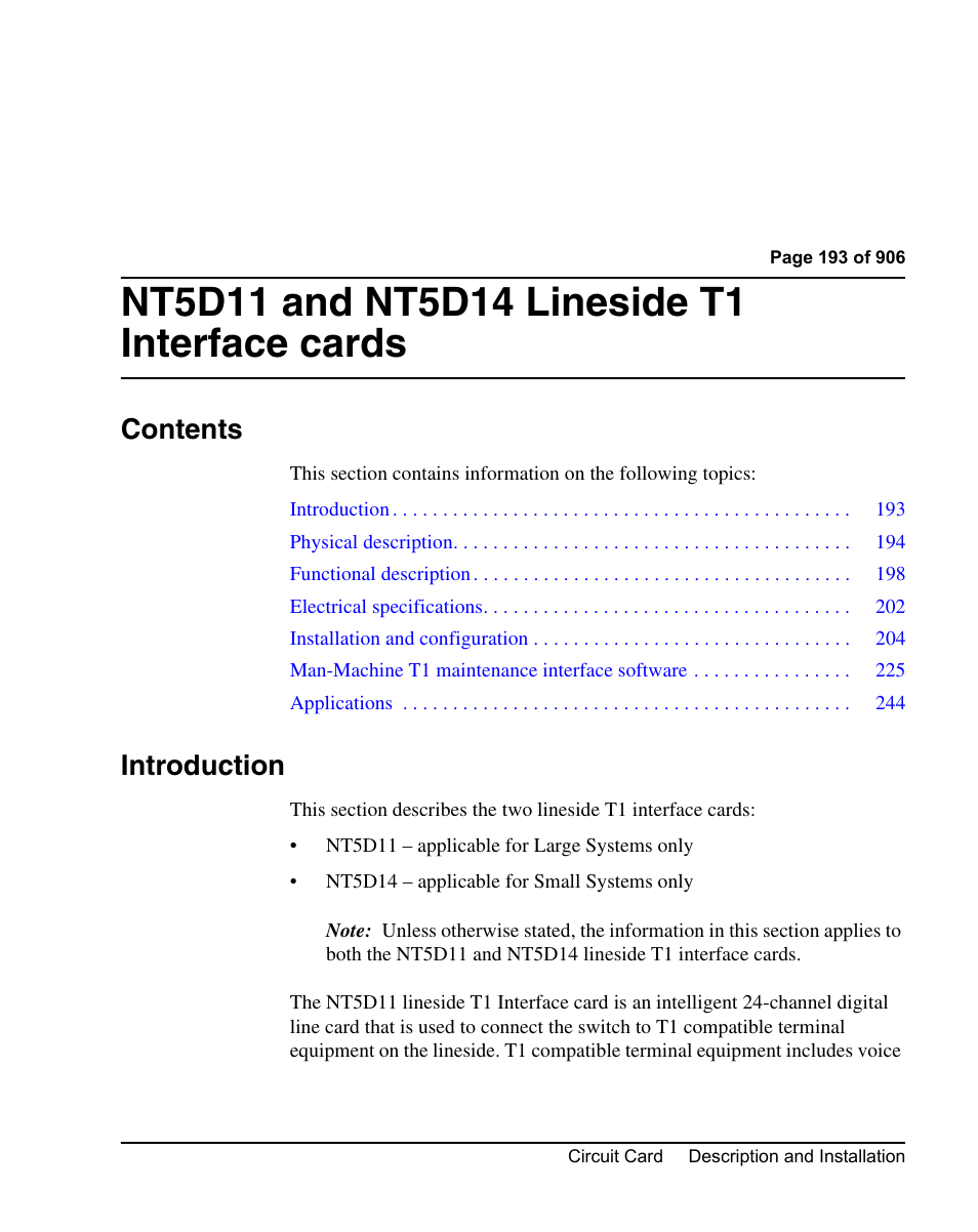 Nortel Networks Circuit Card User Manual | Page 193 / 908