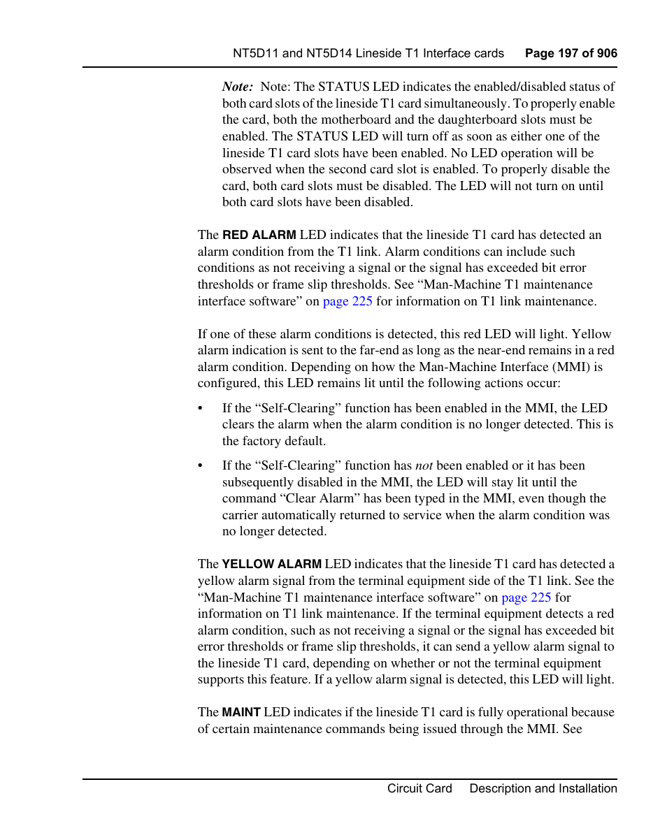 Nortel Networks Circuit Card User Manual | Page 197 / 908