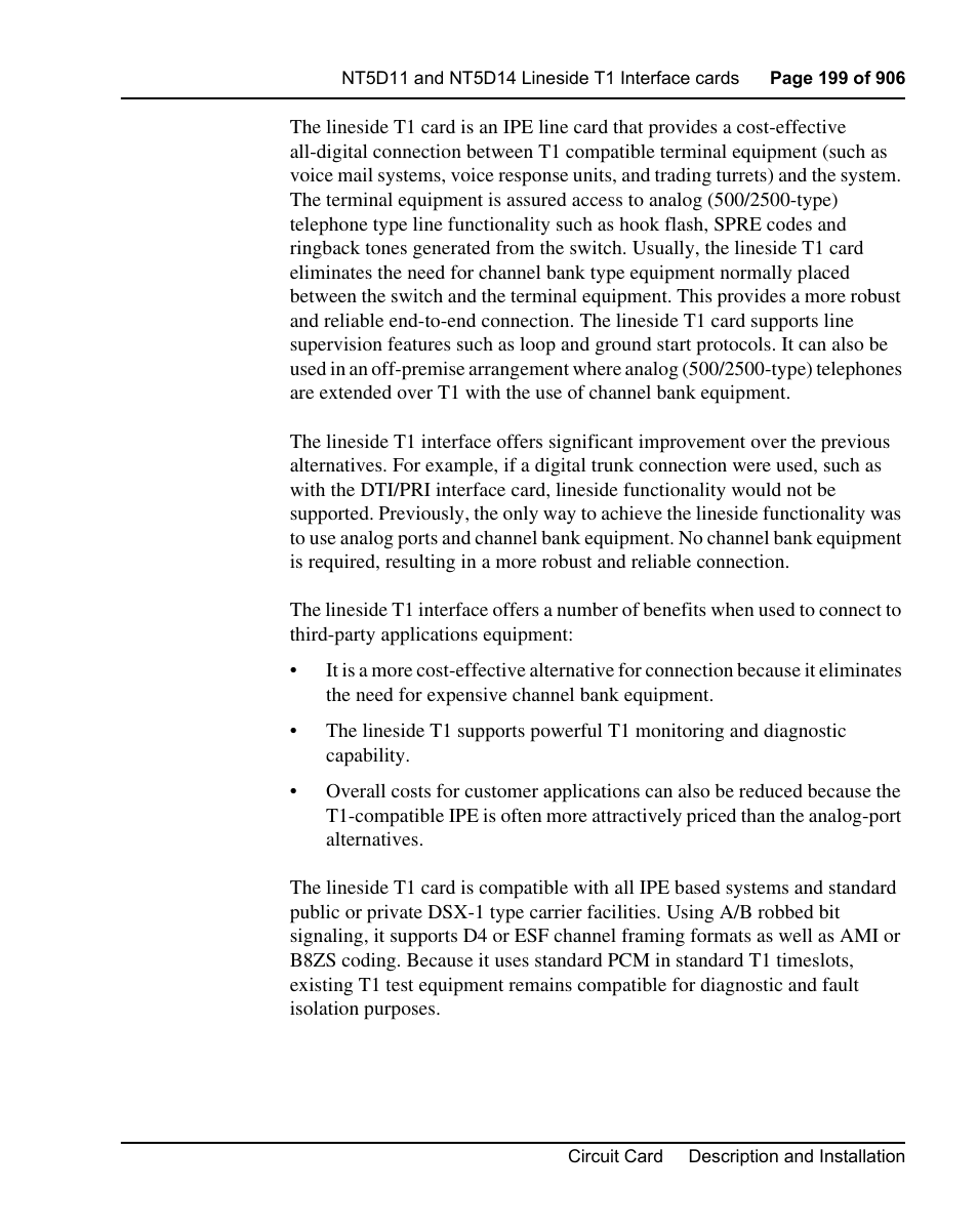 Nortel Networks Circuit Card User Manual | Page 199 / 908