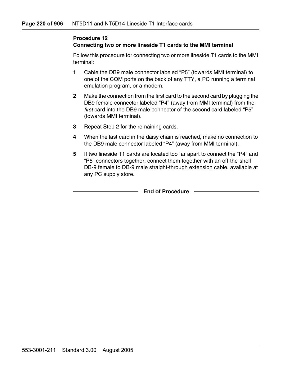 Nortel Networks Circuit Card User Manual | Page 220 / 908