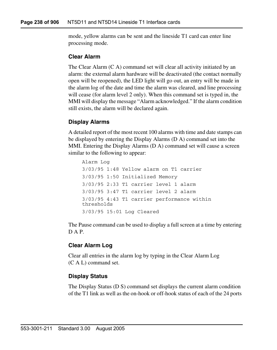 Nortel Networks Circuit Card User Manual | Page 238 / 908