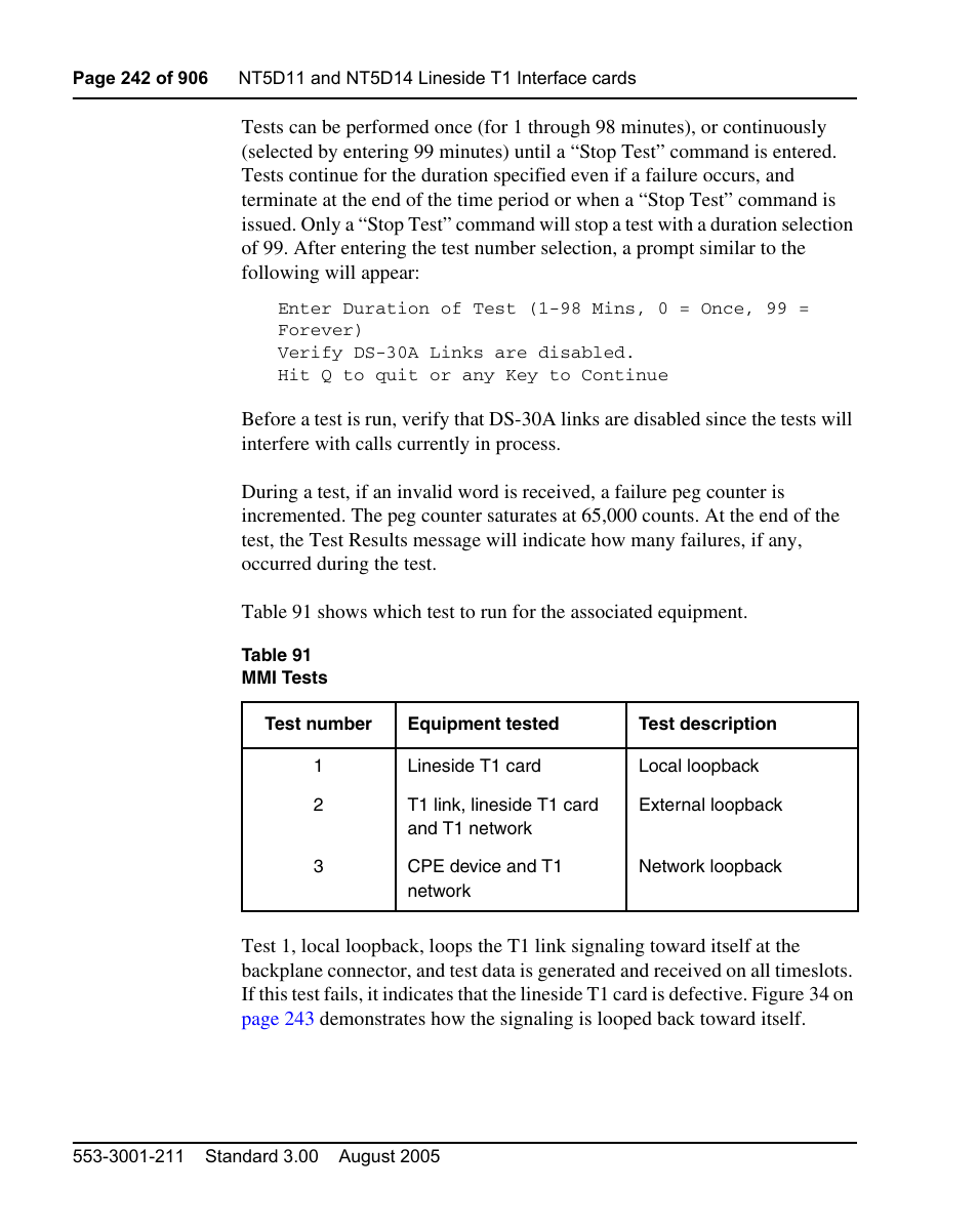 Nortel Networks Circuit Card User Manual | Page 242 / 908