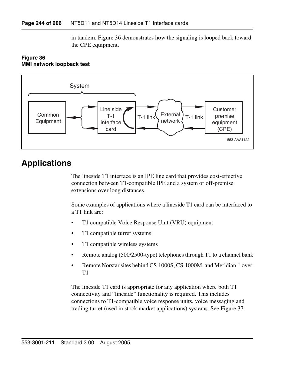Applications | Nortel Networks Circuit Card User Manual | Page 244 / 908