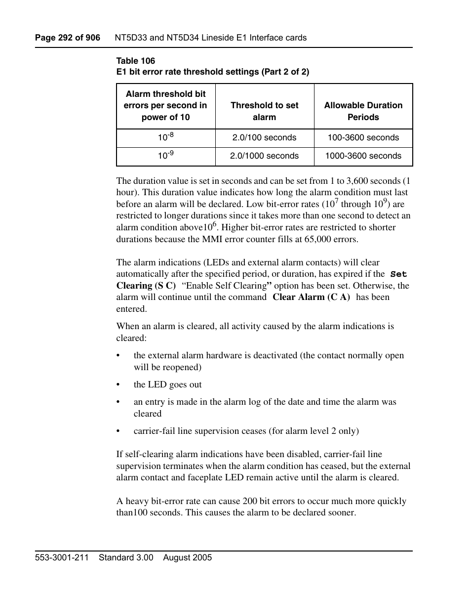 Nortel Networks Circuit Card User Manual | Page 292 / 908
