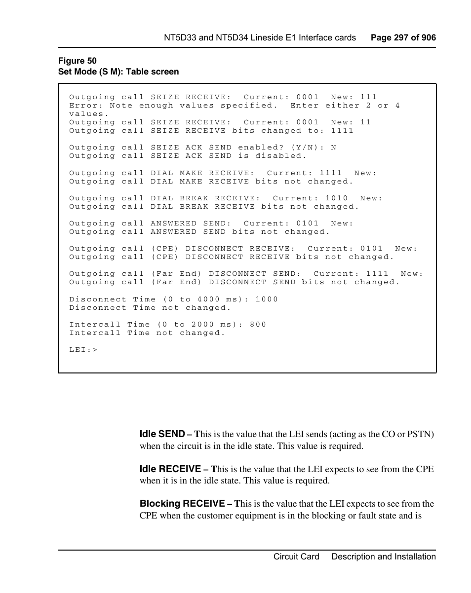 Figure 50 on, Figure 50 | Nortel Networks Circuit Card User Manual | Page 297 / 908