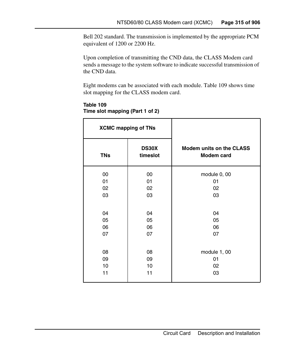 Nortel Networks Circuit Card User Manual | Page 315 / 908