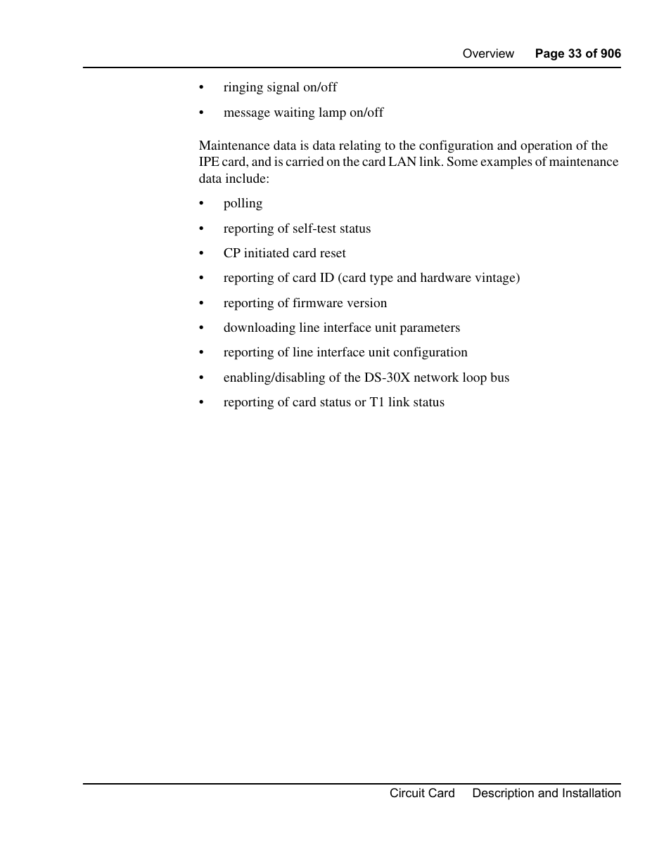 Nortel Networks Circuit Card User Manual | Page 33 / 908
