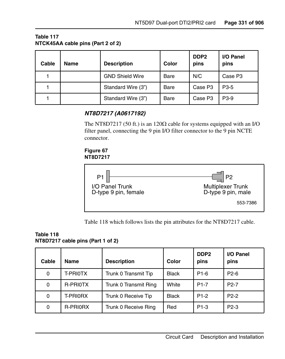 Nortel Networks Circuit Card User Manual | Page 331 / 908